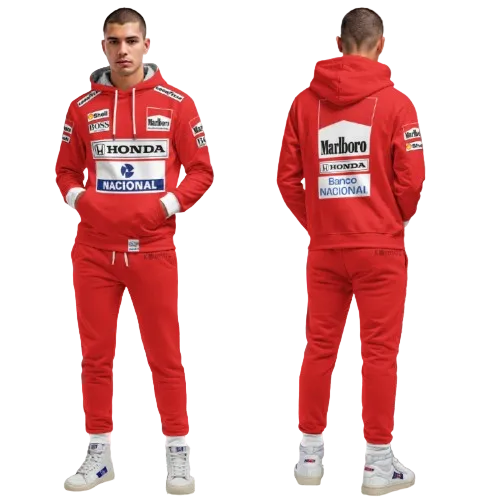 1988 Ayrton Senna F1 Racing Tracksuit Red
