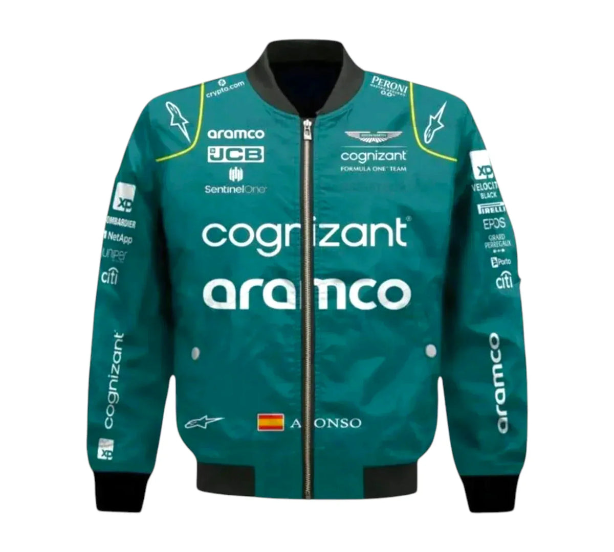2023 Fernando Alonso Aston Martin Aramco Cognizant F1 Vintage Jacket
