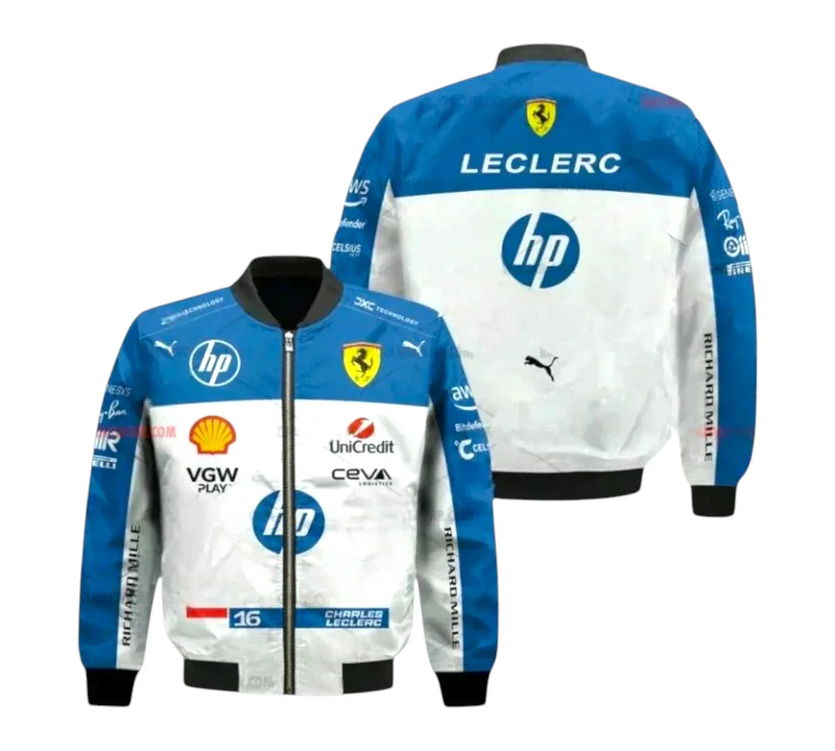 2025 Charles Leclerc Ferrari HP F1 Vintage Jacket