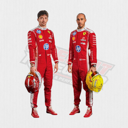 2026 Charles Leclerc & Lewis Hamilton Ferrari F1 Racing Suit | Crewfit Racewear