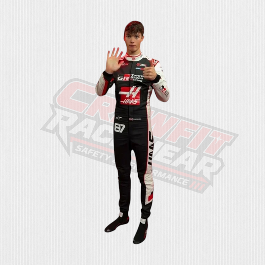 2026 Oliver Bearman MoneyGram Haas F1 Team Replica Racing Suit | Crewfit Racewear