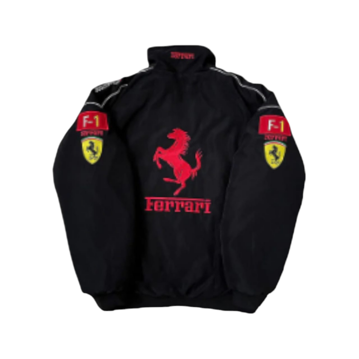 F1 Vintage Ferrari  Black Embroidry  Jacket