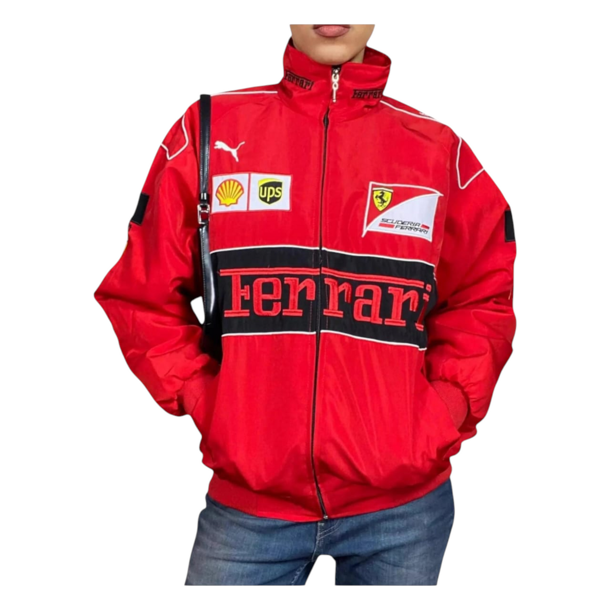 Ferrari Vintage  Bomber Embroidry  Jacket