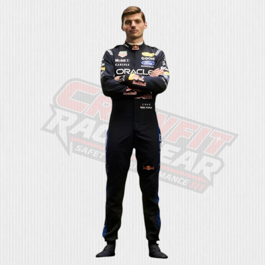 NEW 2026 Red Bull Racing Max Verstappen Replica F1 Race Suit | Crewfit Racewear