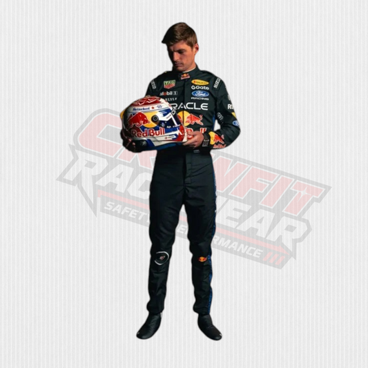 NEW 2026 Red Bull Racing Max Verstappen Replica F1 Race Suit | Crewfit Racewear