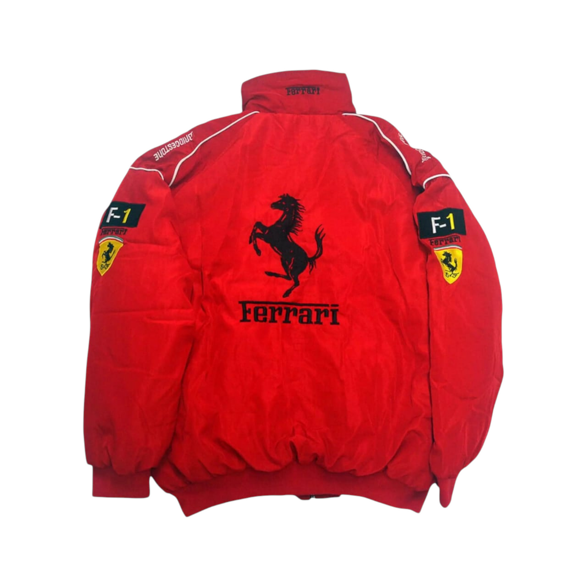 Vintage Ferrari Racing Stylish Winter F1 Embroidry Jacket