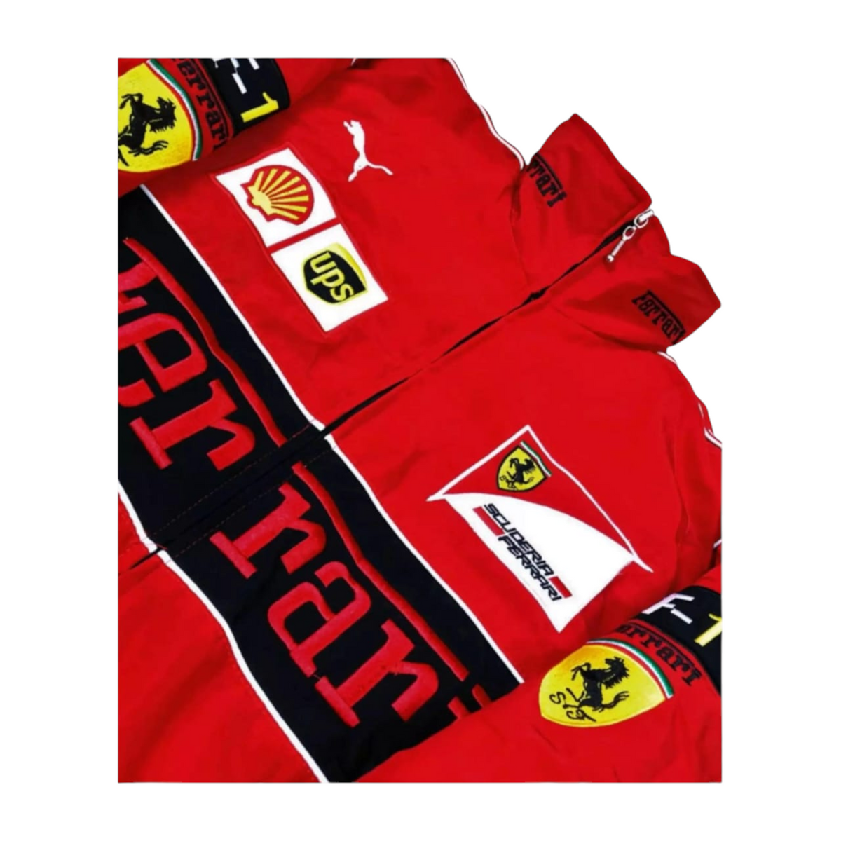 Vintage Ferrari Racing Stylish Winter F1 Jacket