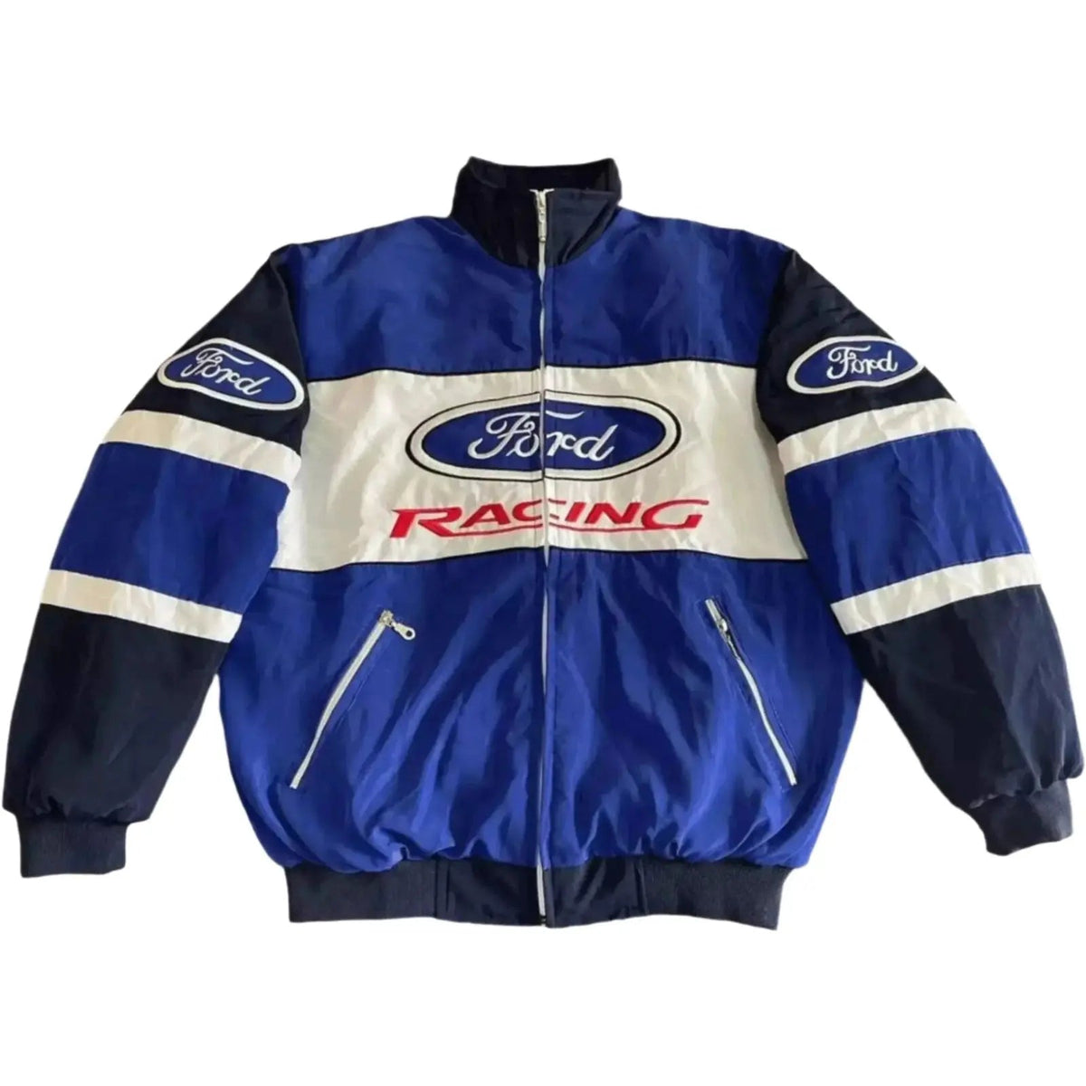 Vintage Ford F1 Racing Bomber Jacket - Embroidered Motorsport Gear